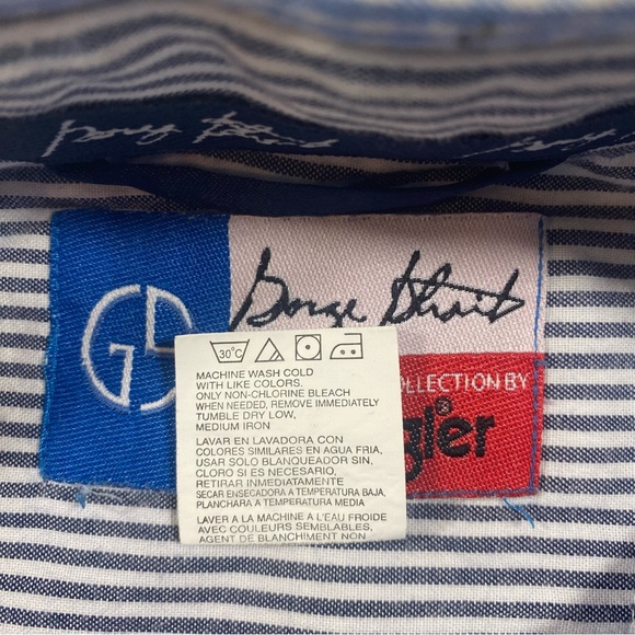 George Strait Wrangler Plaid Shirt long sleeve Men Medium western button down - Picture 4 of 6